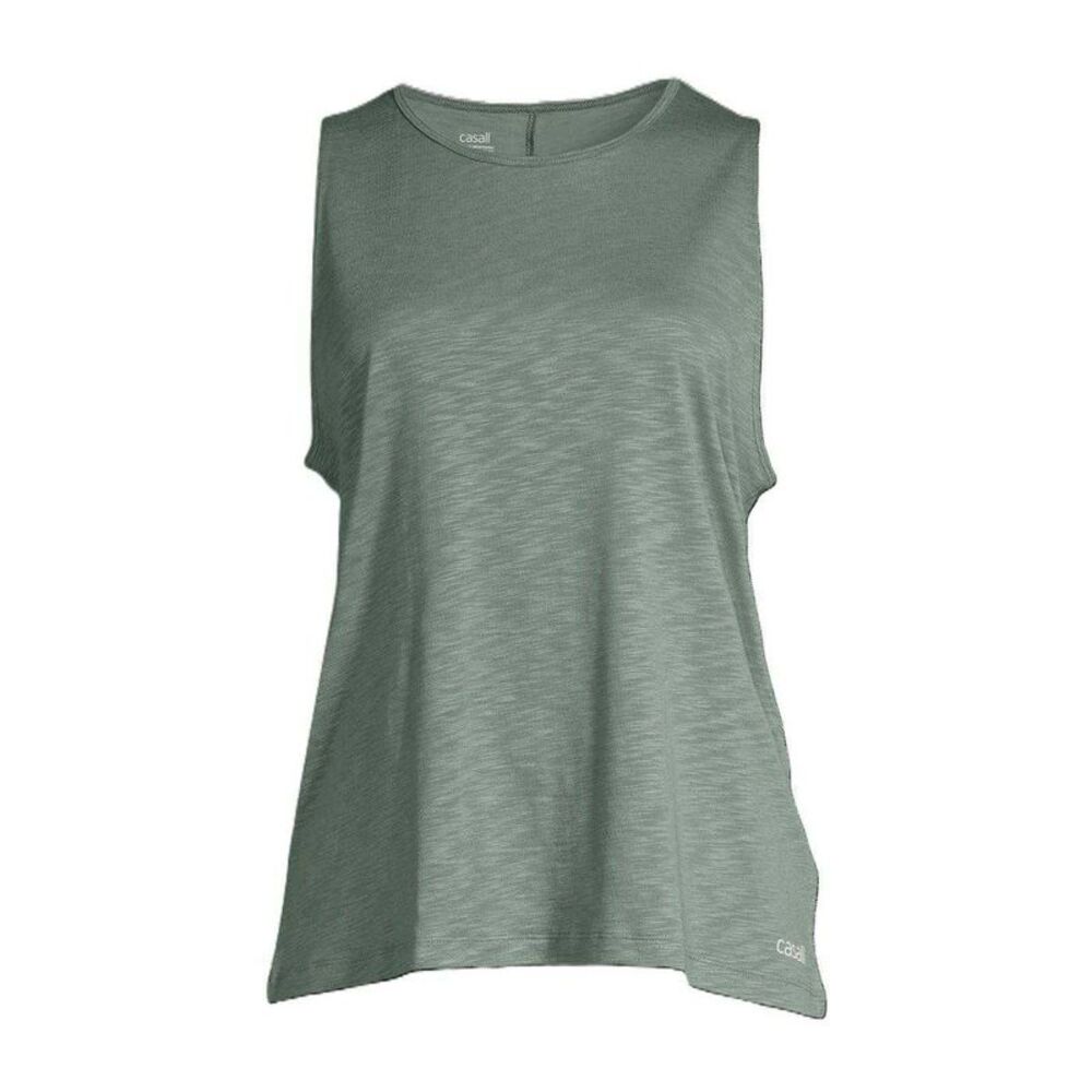 Casall Womens/Ladies Soft Crew Neck Regular Tank Top / Dusty Green